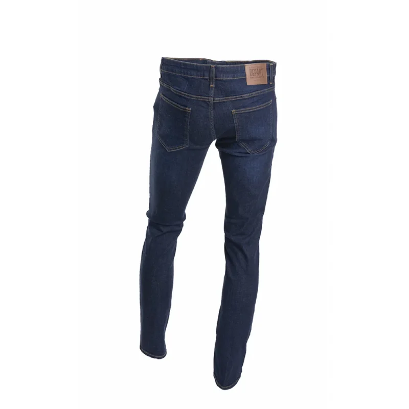 DENIM HOMME g20-465 navy- regular slim denim pant with printing - G20-000219 DEPART