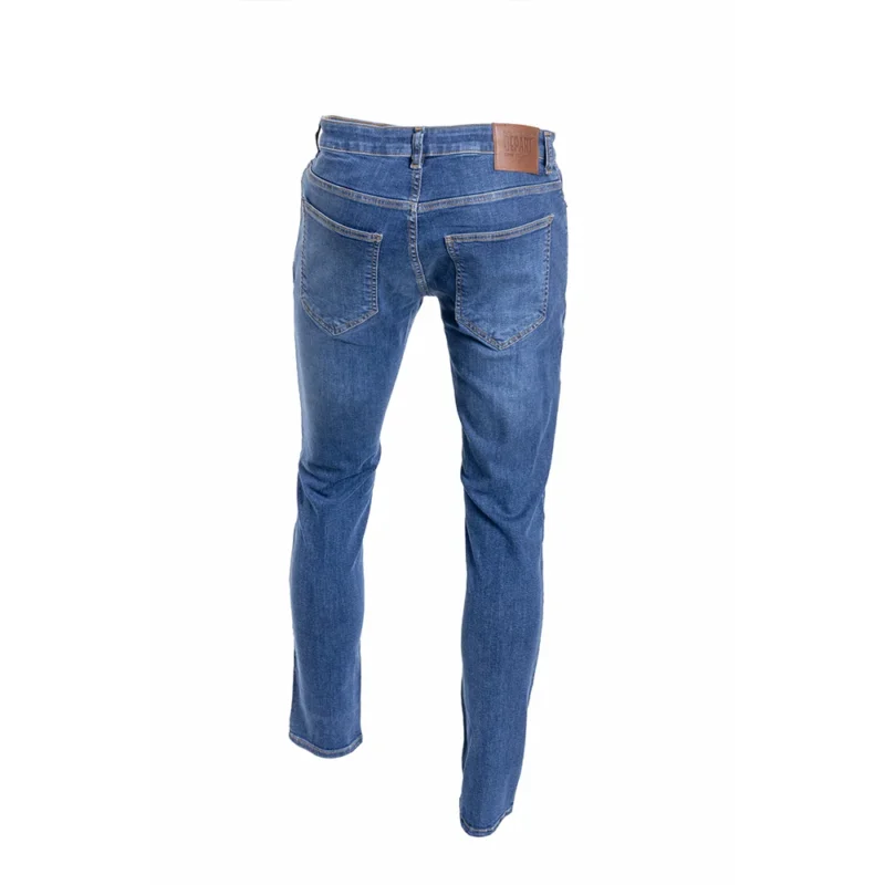 DENIM HOMME mm187-246 navy- slim denim pant with printing - G20-455-019 DEPART