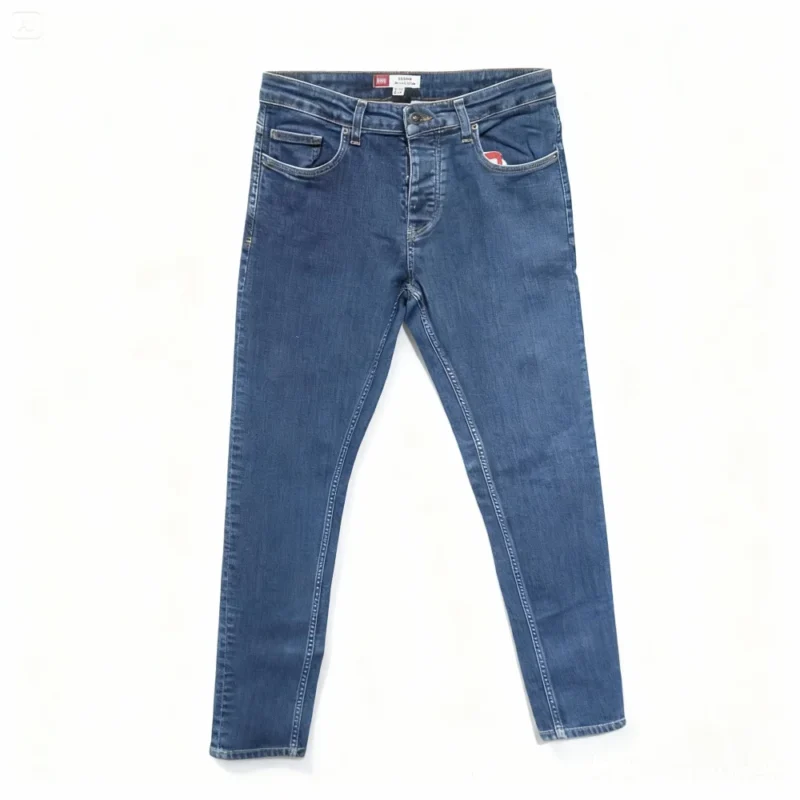 mm182-278 blue - skinny denim pant with printing - G20-469-024 de la marque DEPART - Catégorie : DENIM HOMME