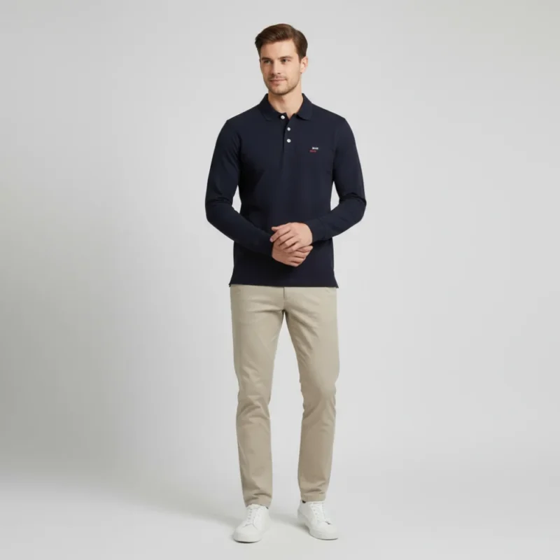 POLO ML HOMME h ble polo ml r maka - H22MAIPL0011BLF EDENPARK