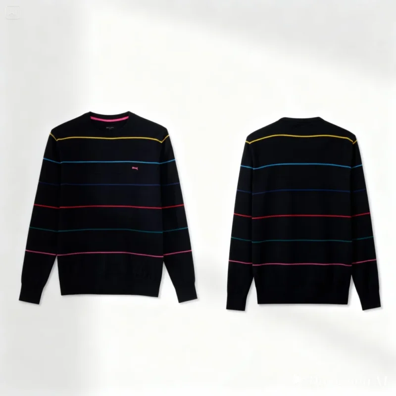 PULL HOMME h ble pull r multico - H22MAIPU0012BLF EDENPARK