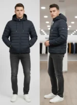 VESTE HOMME h ble doudoune ml b - H22PAMDL0010BLF EDENPARK
