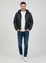 VESTE HOMME h ble doudoune ml b - H22PAMDL0010BLF EDENPARK