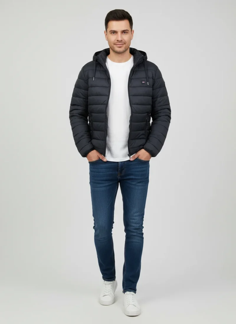 VESTE HOMME h ble doudoune ml b - H22PAMDL0010BLF EDENPARK