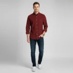 CHEMISE HOMME h bla chemise r velo - H23CHECL0067MAM8 EDENPARK