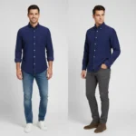 CHEMISE HOMME h bla chemise r velo - H23CHECL0067ROF EDENPARK