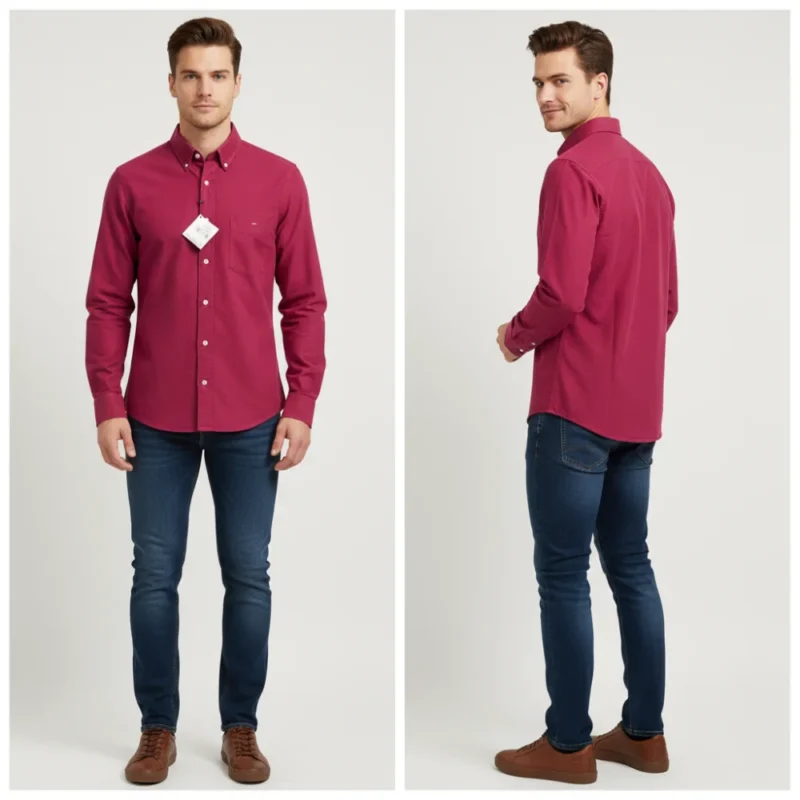 CHEMISE HOMME h bla chemise r velo - H23CHECL0067VIF3 EDENPARK