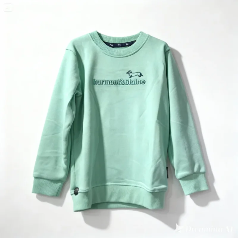 SWEAT ENFANT pulle enfant - HRM001-VERT HARMONT&BLAINE