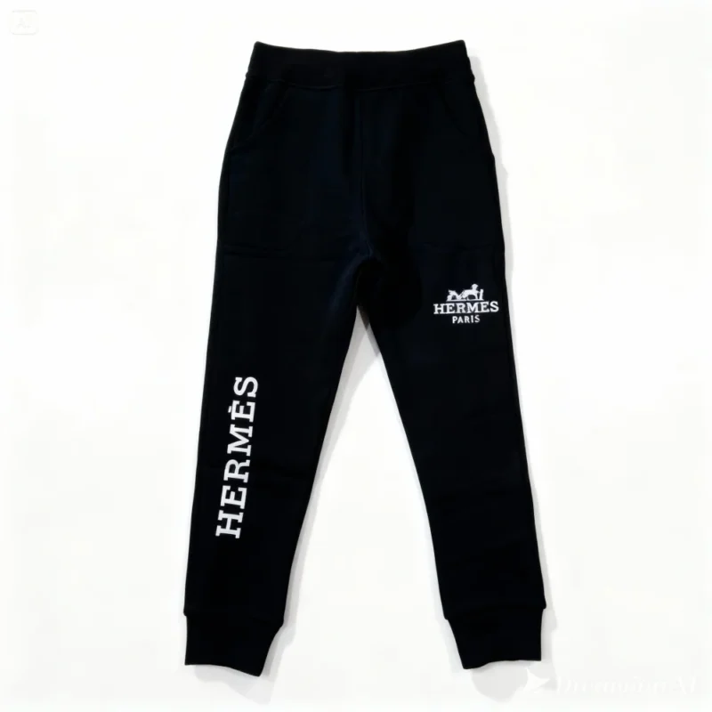 PANTALON ENFANT pantalon jogging enfant - HRMS001-BLACK HERMES