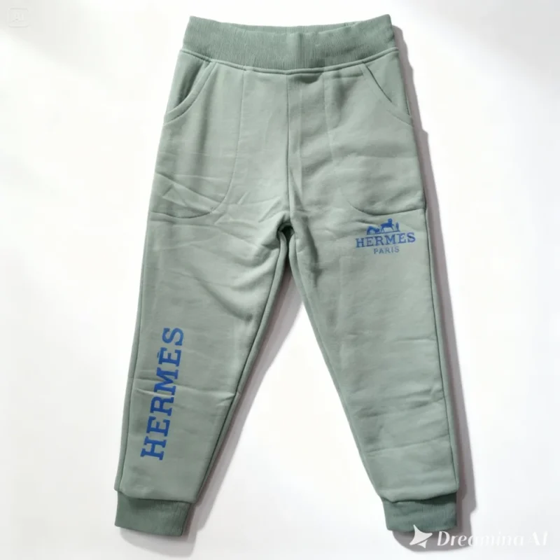 PANTALON ENFANT pantalon jogging enfant - HRMS001-VERT HERMES