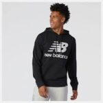 MT03558-BK-1 SWEAT HOMME nb essentials stacked logo hoodie - MT03558-BK NEWBALANCE