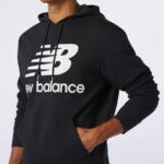 MT03558-BK SWEAT HOMME nb essentials stacked logo hoodie - MT03558-BK NEWBALANCE