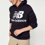 MT03558-BK-2 SWEAT HOMME nb essentials stacked logo hoodie - MT03558-BK NEWBALANCE