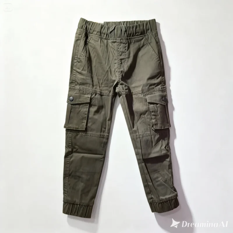 TB0A6CQ2-OLIVE-3-1.webp pantalon jogging enfant - HRMS001-BIEGE de la marque HERMES - Catégorie : PANTALON ENFANT