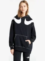 SWEAT FEMME w nsw swsh flc gx hoodie - DD5580-010 Nike