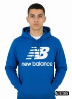 nb essentials stacked logo hoodie - MT03558-FCB