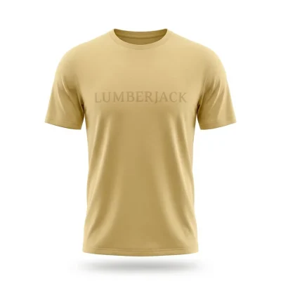 lumberjack big horizontal logo tee light brown - LBJ26010-LBR