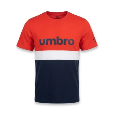 umbro men t-shirt ss navy red-005 - UAA241M007-005