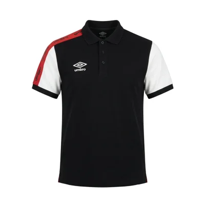 umbro men polo ss black white-001 - UAA241M011-001