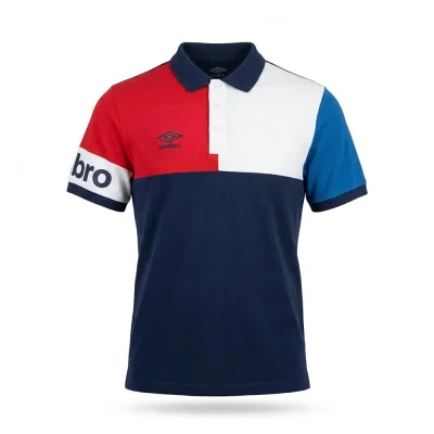 umbro men polo ss navy red-002 - UAA241M012-002