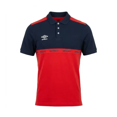 umbro men polo ss navy red-005 - UAA241M013-005