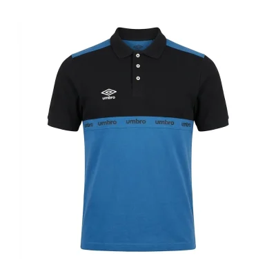 umbro men polo ss petrol  black-028 - UAA241M013-028